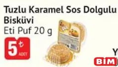 ETİ PUF TUZLU KARAMEL SOS DOLGULU BİSKÜVİ 20 G